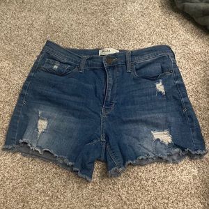 stretchy denim/jean shorts